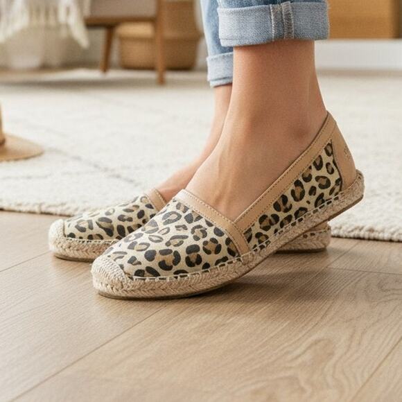 Sperry Top-Sider Women's Shoes Size 8.5 M Espadrilles Brown Cheetah Print - Picture 1 of 6